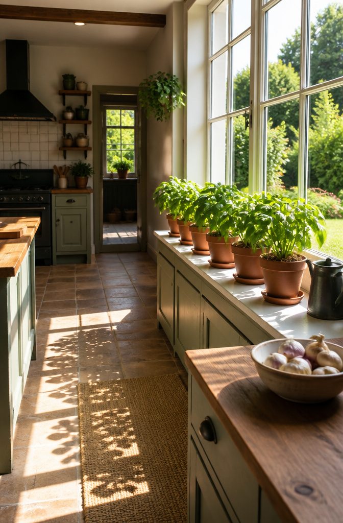 Basil Plant Care: A Guide to Growing, Watering and Harvesting 8 Basil plants in bright sunlight with healthy green leaves.